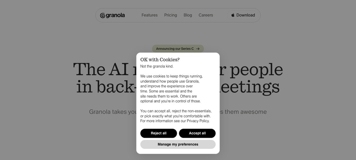 Granola — AI notepad for back-to-back meetings including Slack Huddles
