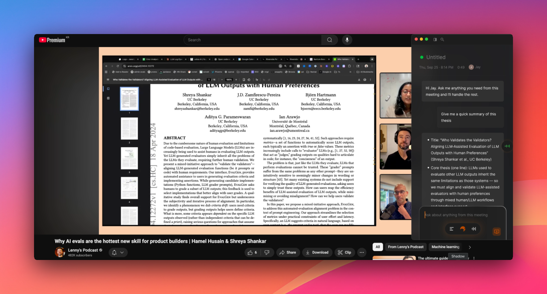 Relora during meetings - toggle to enable real-time screen understanding